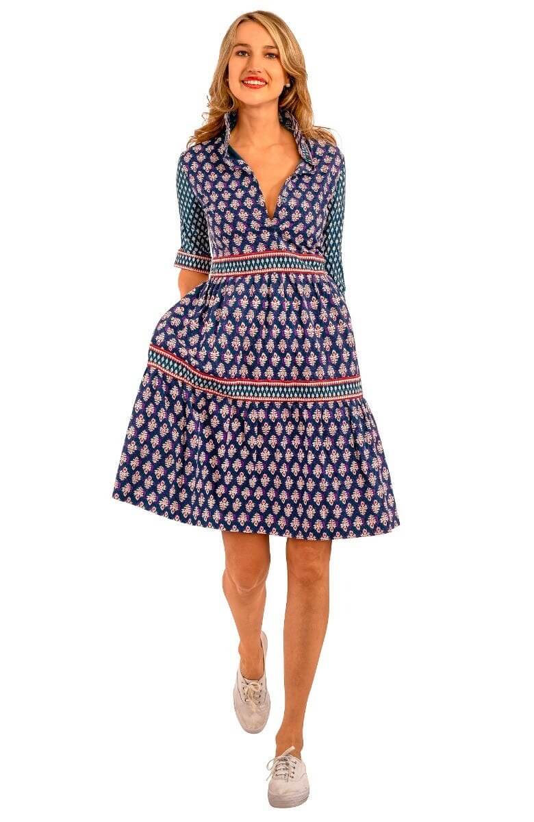 Cotton Tear It Up Dress - Wonderful Wisteria