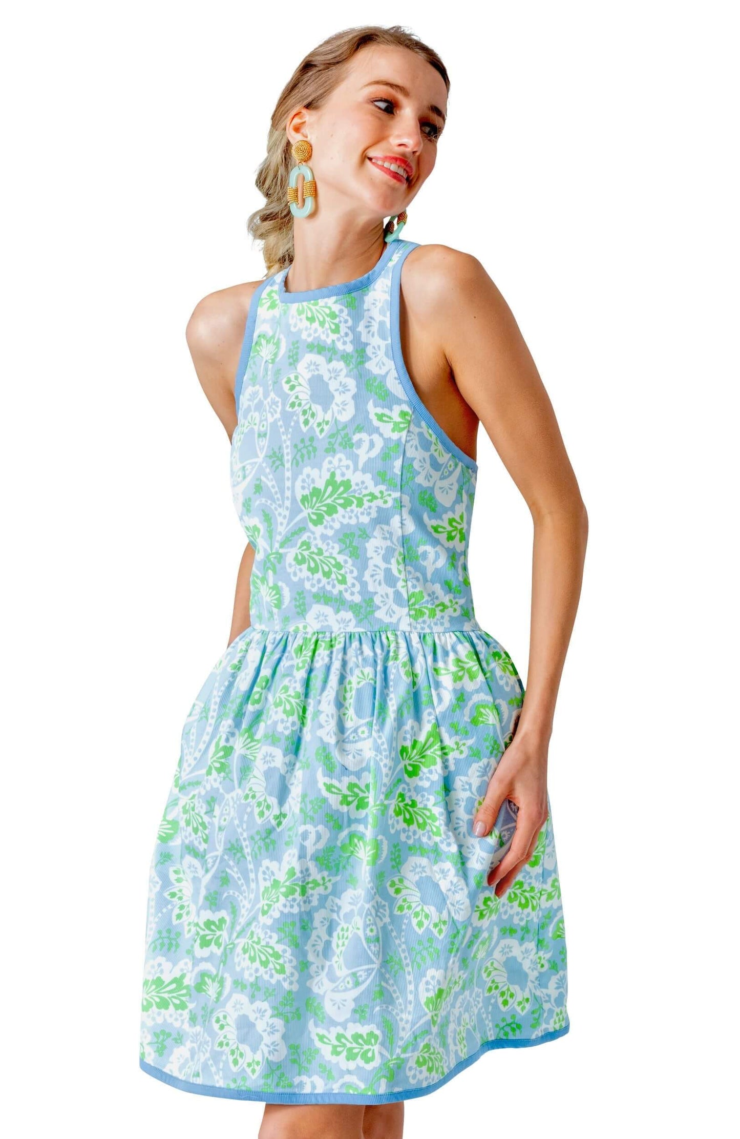 Halter Heaven Dress - Flora