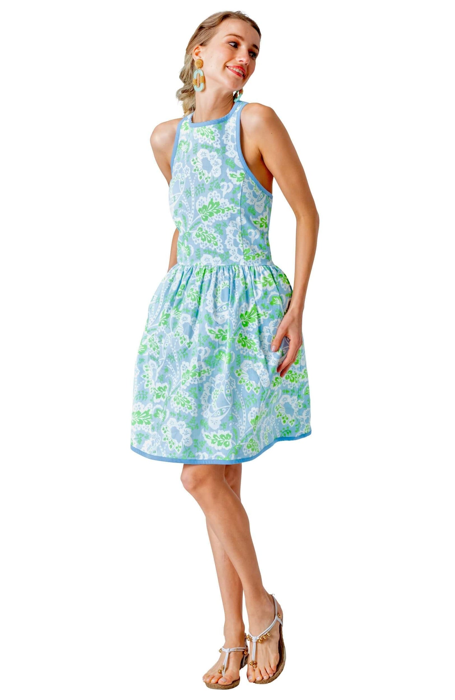 Halter Heaven Dress - Flora