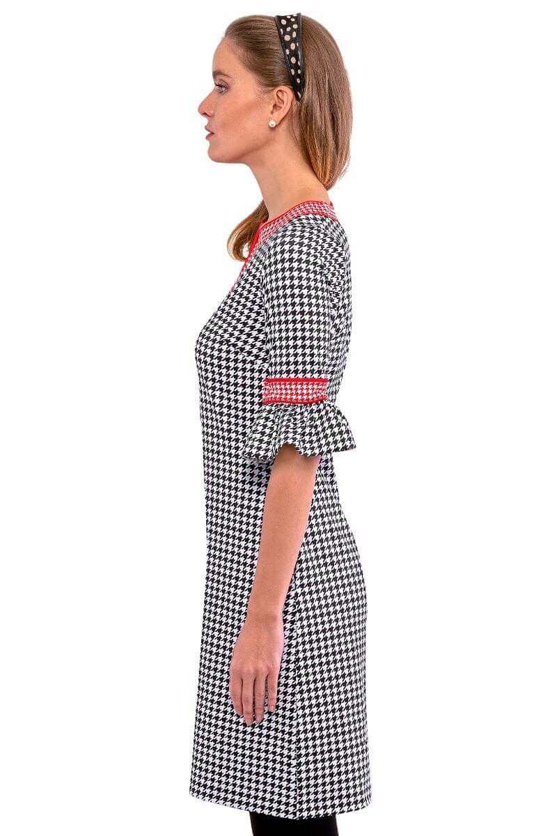 Shake Your Tushy Dress - Houndstooth