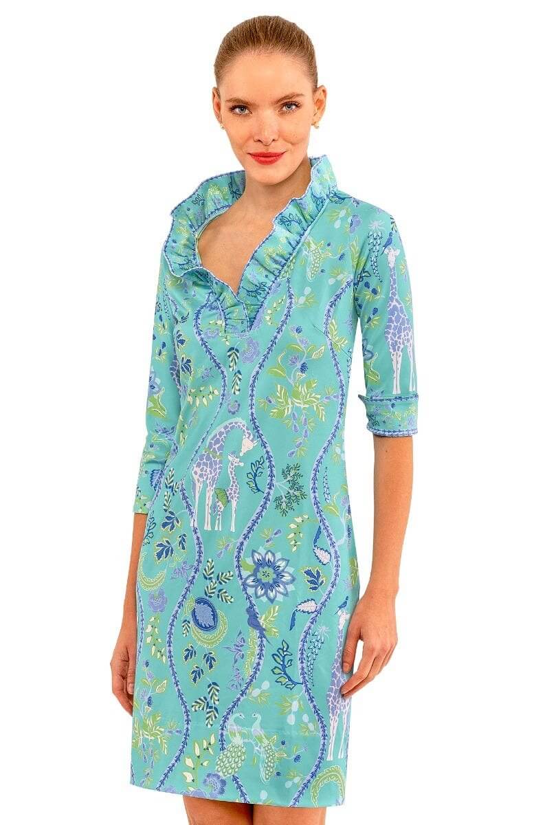Ruffneck Dress - Jungle Symphony