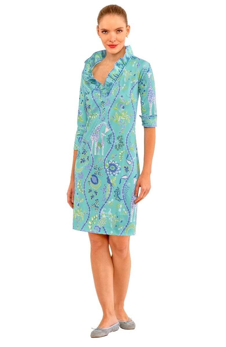 Ruffneck Dress - Jungle Symphony