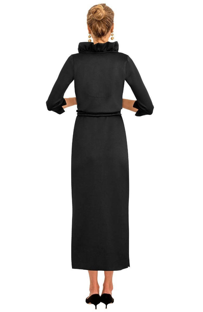 Ruffneck Maxi Dress - Solid