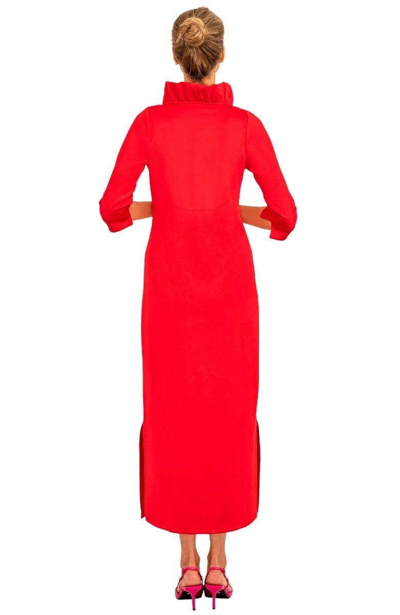 Ruffneck Maxi Dress - Solid