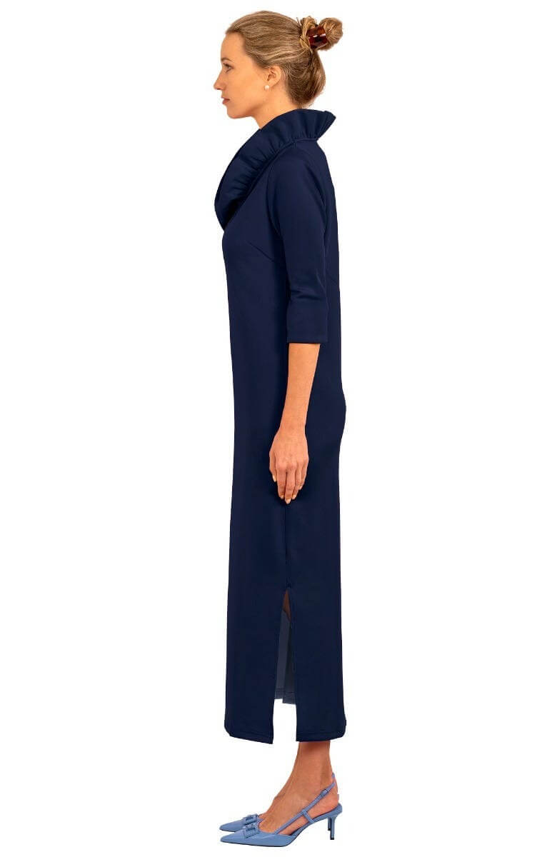 Ruffneck Maxi Dress - Solid