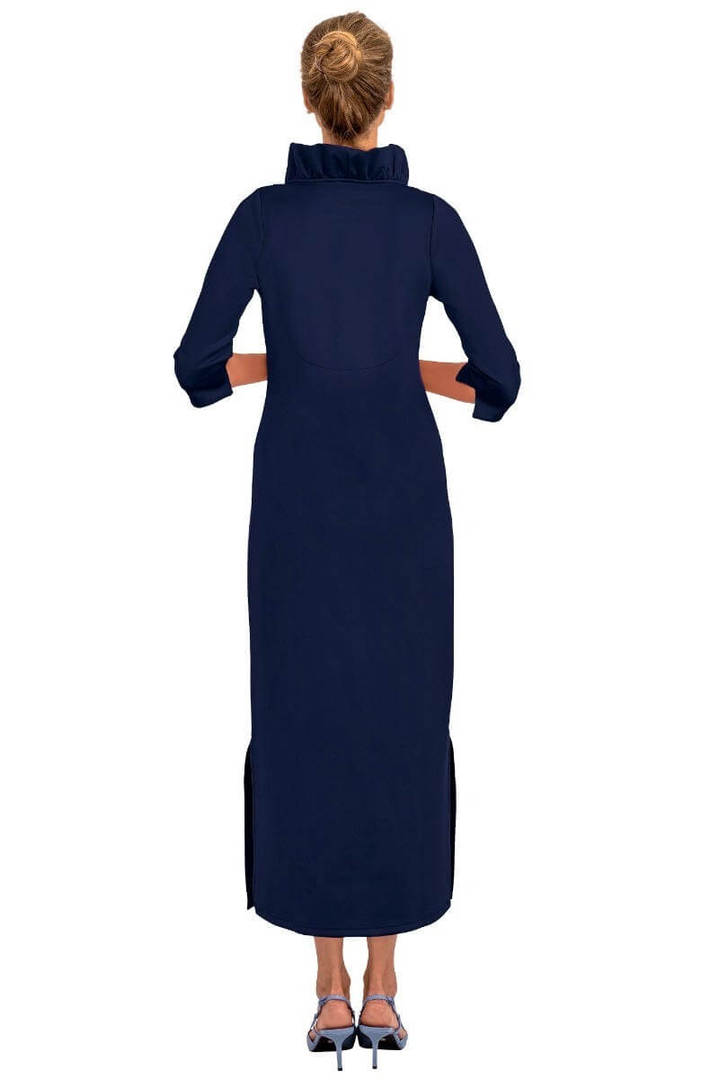 Ruffneck Maxi Dress - Solid