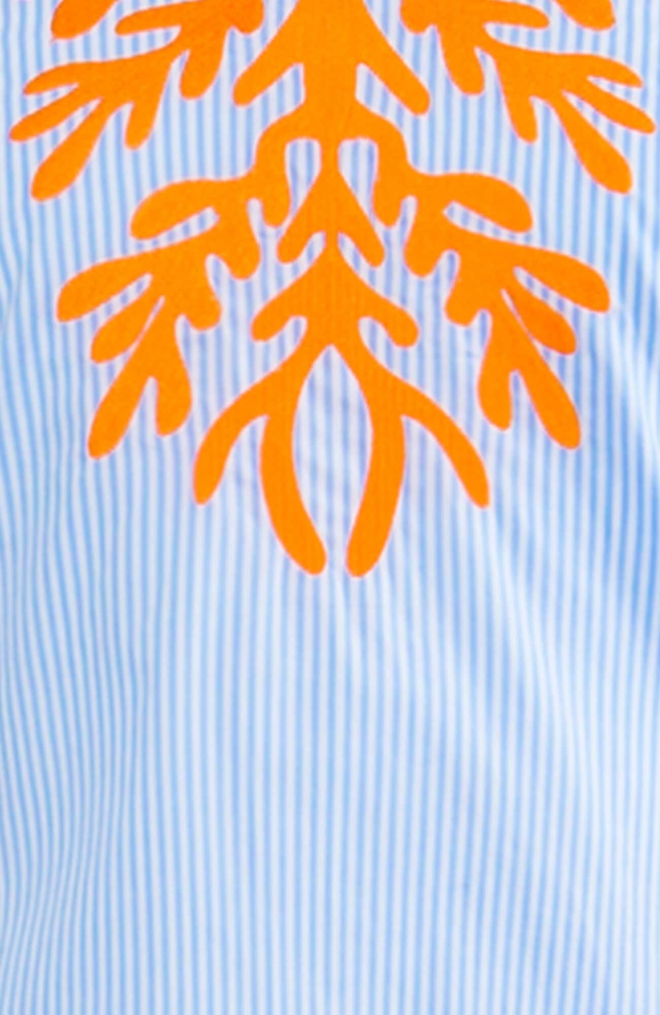 Embroidered Pinstripe Tunic - The Reef